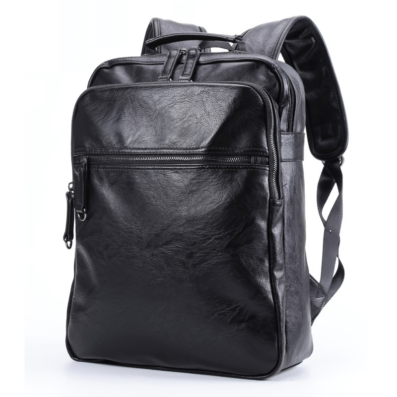 Muški ruksak od PU kože, za laptop od 15,6 inča, kapacitet 20–35 L, zatvaranje na zip, vodootporan