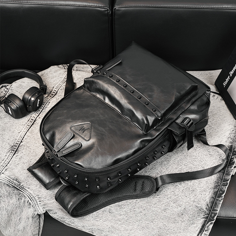 Ruksak od PU kože, retro britanski stil, vodootporan, kapacitet 20-35 L, pogodan za 14-inčni laptop, marka ETONWEAG
