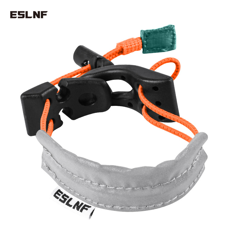 Лента за крак за велосипед ESLNF с найлонова лента, рефлексивен материал и еластична конструкция, регулируема катарама