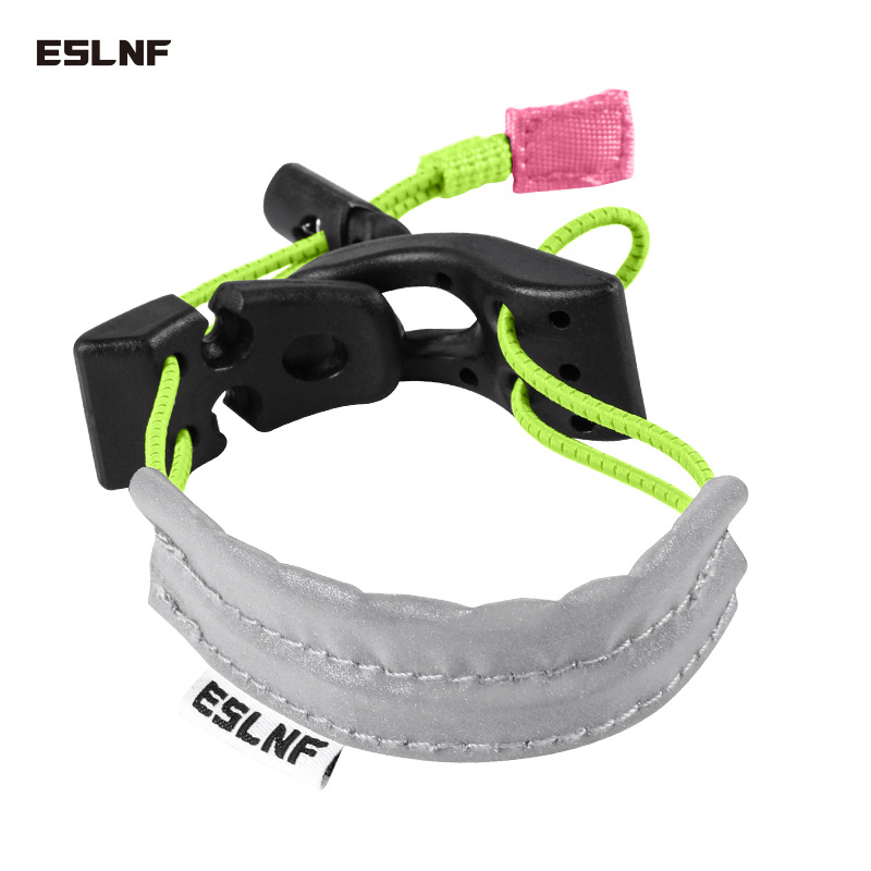 Лента за крак за велосипед ESLNF с найлонова лента, рефлексивен материал и еластична конструкция, регулируема катарама