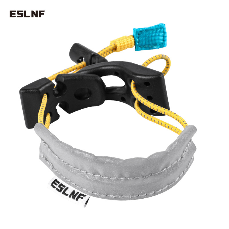 Лента за крак за велосипед ESLNF с найлонова лента, рефлексивен материал и еластична конструкция, регулируема катарама