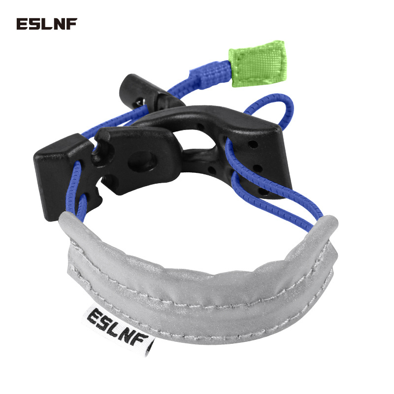 Лента за крак за велосипед ESLNF с найлонова лента, рефлексивен материал и еластична конструкция, регулируема катарама