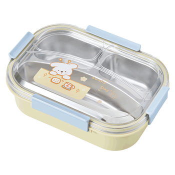 Кутия за обяд от 304 неръждаема стомана, с разделени отделения и изолация, микровълнова съвместима, за ученици, 501-800 ml
