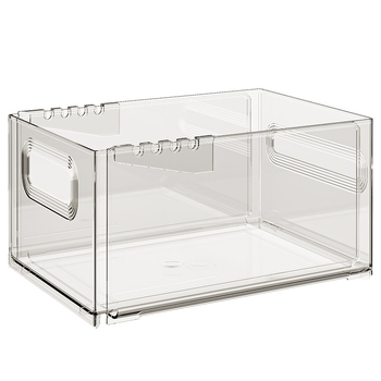 Stolna kutija za skladištenje – Proširiva, PET materijal, model 8154, prozirna, 18 L