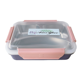 304 неръждаема стомана, изолиран ланч бокс, правоъгълна форма, капацитет 800-1000 ml, 2 или 3 отделения, за ученици