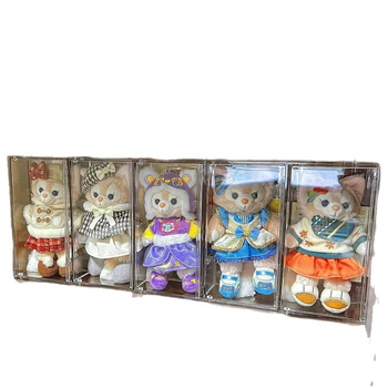 Κουτί αποθήκευσης φιγούρων από PS πλαστικό, προστασία από σκόνη, καλυμμένο και στιβαζόμενο, μοντέλο 520, χωρητικότητα 2 L