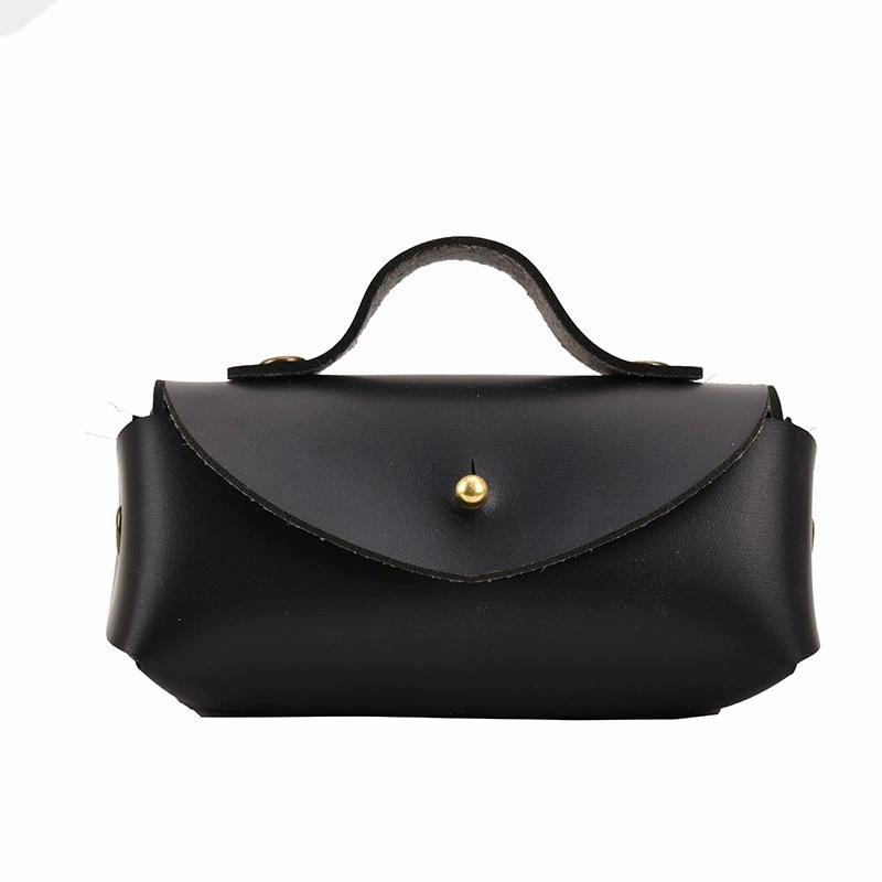 Dječja crossbody torba s poklopcem, PU materijal, horizontalni kvadratni oblik, otvaranje kukom, jedna naramenica