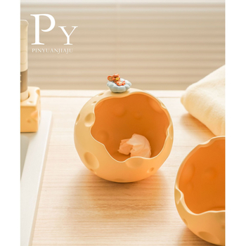 Κεραμικό επιτραπέζιο κουτί αποθήκευσης κλειδιών – ανθεκτικό στη σκόνη, χωρητικότητα 1L, μοτίβο κινούμένων σχεδίων, για σαλόνι, υπνοδωμάτιο και μελέτη