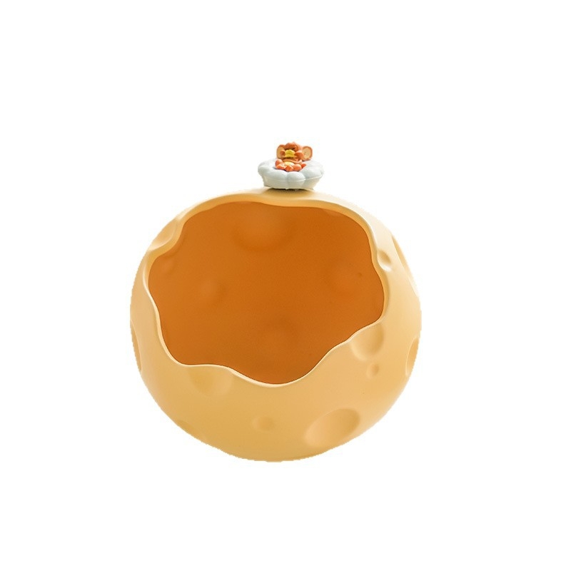 Κεραμικό επιτραπέζιο κουτί αποθήκευσης κλειδιών – ανθεκτικό στη σκόνη, χωρητικότητα 1L, μοτίβο κινούμένων σχεδίων, για σαλόνι, υπνοδωμάτιο και μελέτη