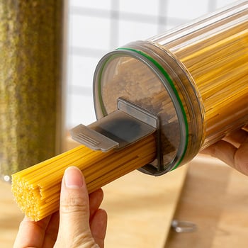 Δοχείο αποθήκευσης ζυμαρικών, διαφανές, στεγανοποιούμενο, στρογγυλό (χωρητικότητα 1-2 λίτρα, πλαστικό)