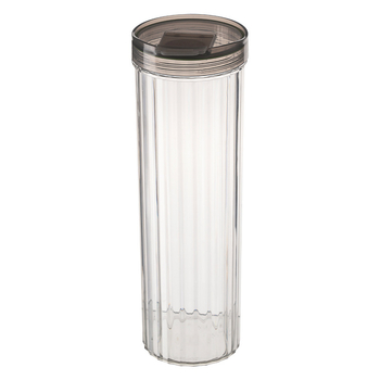 Δοχείο αποθήκευσης ζυμαρικών, διαφανές, στεγανοποιούμενο, στρογγυλό (χωρητικότητα 1-2 λίτρα, πλαστικό)