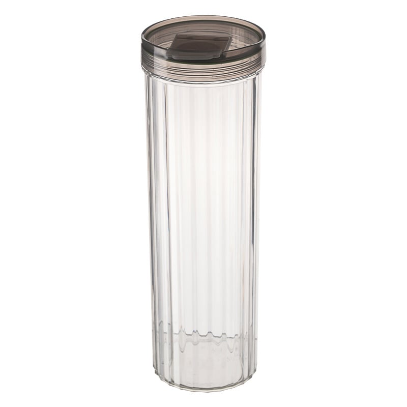 Δοχείο αποθήκευσης ζυμαρικών, διαφανές, στεγανοποιούμενο, στρογγυλό (χωρητικότητα 1-2 λίτρα, πλαστικό)