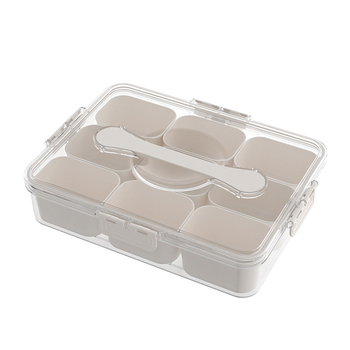 Plastična kutija za začine za suhe paprike, zatvorena, kvadratnog oblika, kapacitet 1–2 L, moderni minimalistički dizajn