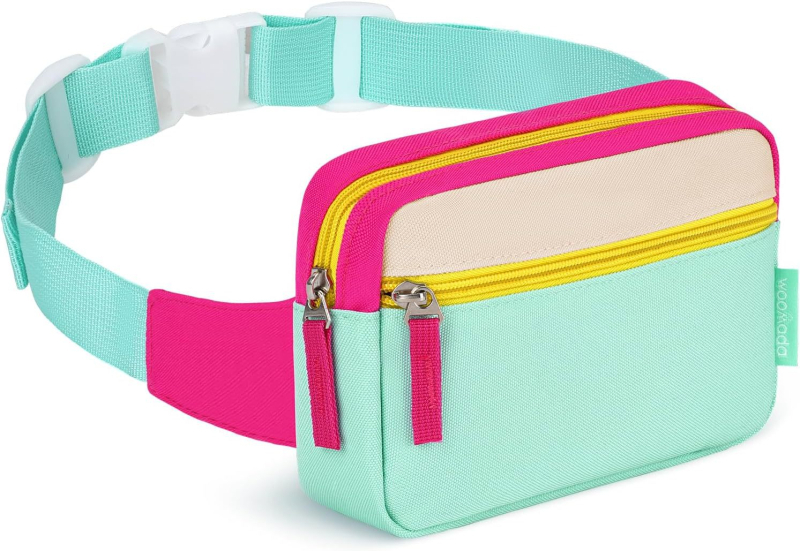 Dječja višestruka funkcionalna sportska torba oko struka, crossbody, Oxford tkanina, jednobojna, unisex, za osnovnu školu, ljeto 2023