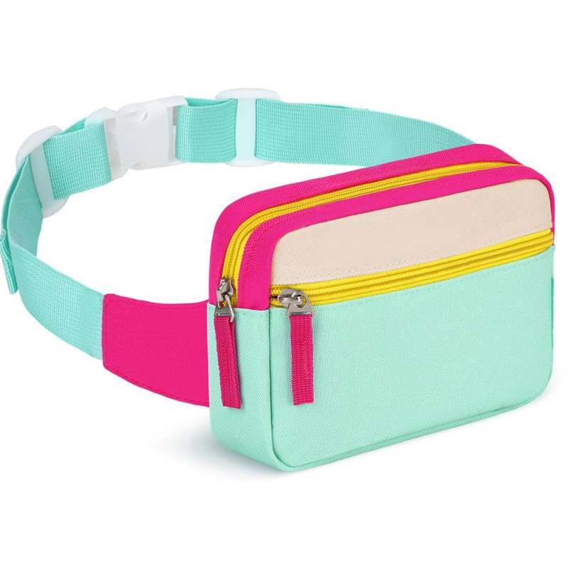 Dječja višestruka funkcionalna sportska torba oko struka, crossbody, Oxford tkanina, jednobojna, unisex, za osnovnu školu, ljeto 2023