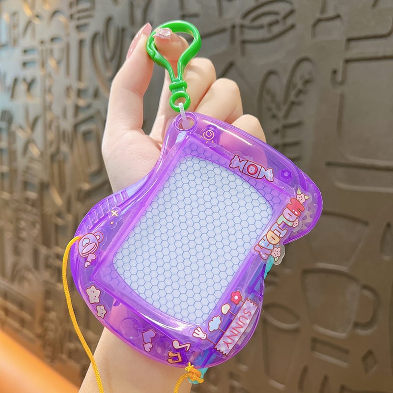 VNM Mini Tablă Magnetică de Scriere – Breloc, Plastic, Ambalaj Individual, Gata de Cadou, Pandantiv Drăguț pentru Studenți