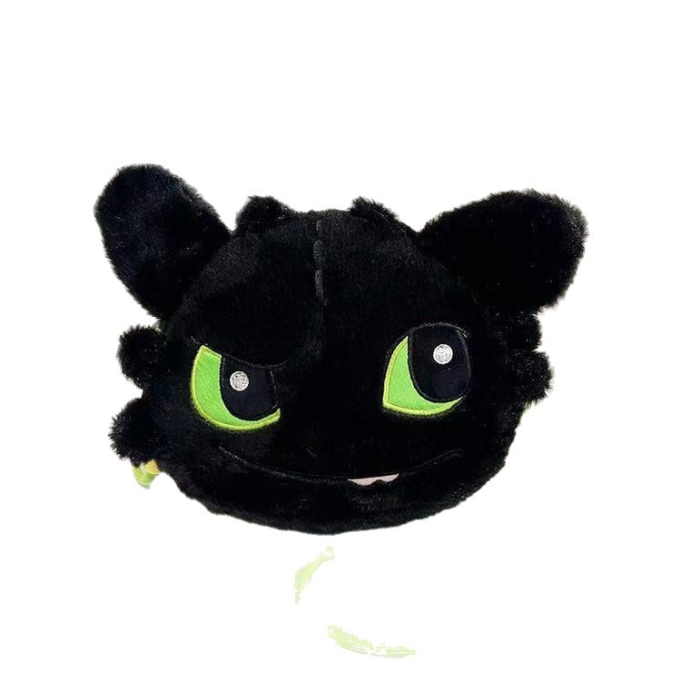 Plišana torbica za rame Toothless, crtani film How to Train Your Dragon, unisex, baršun materijal, anime uzorak, pamuk podstava