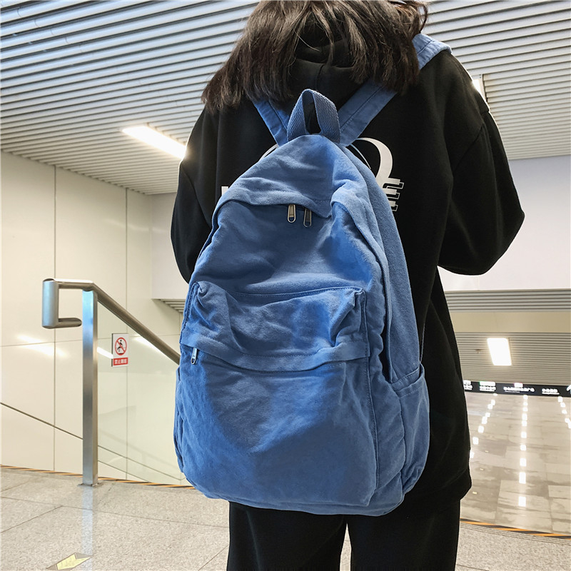 Ruksak od denima s geometrijskim uzorkom, remen s jastukom zraka, kapacitet 20–35 L, otporan na habanje i zaštita od krađe