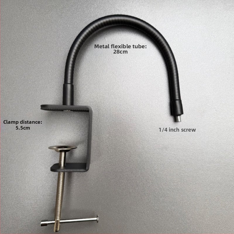 Βάση επιτραπέζιας κάμερας με κλιπ σε σχήμα C, κράμα μετάλλου, βίδα 1/4 ίντσας, παν-tilt