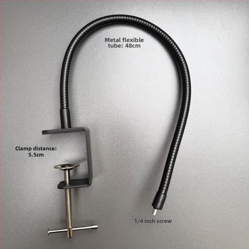 Βάση επιτραπέζιας κάμερας με κλιπ σε σχήμα C, κράμα μετάλλου, βίδα 1/4 ίντσας, παν-tilt