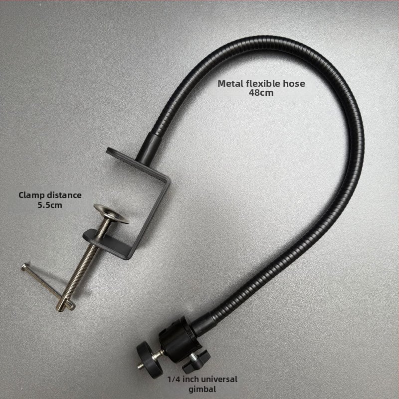 Βάση επιτραπέζιας κάμερας με κλιπ σε σχήμα C, κράμα μετάλλου, βίδα 1/4 ίντσας, παν-tilt