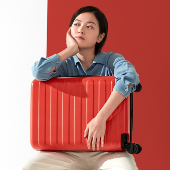 Valiză de voiaj, model Seven-Stripes, material PC, impermeabilă și anti-furt, încuietoare TSA cu combinație