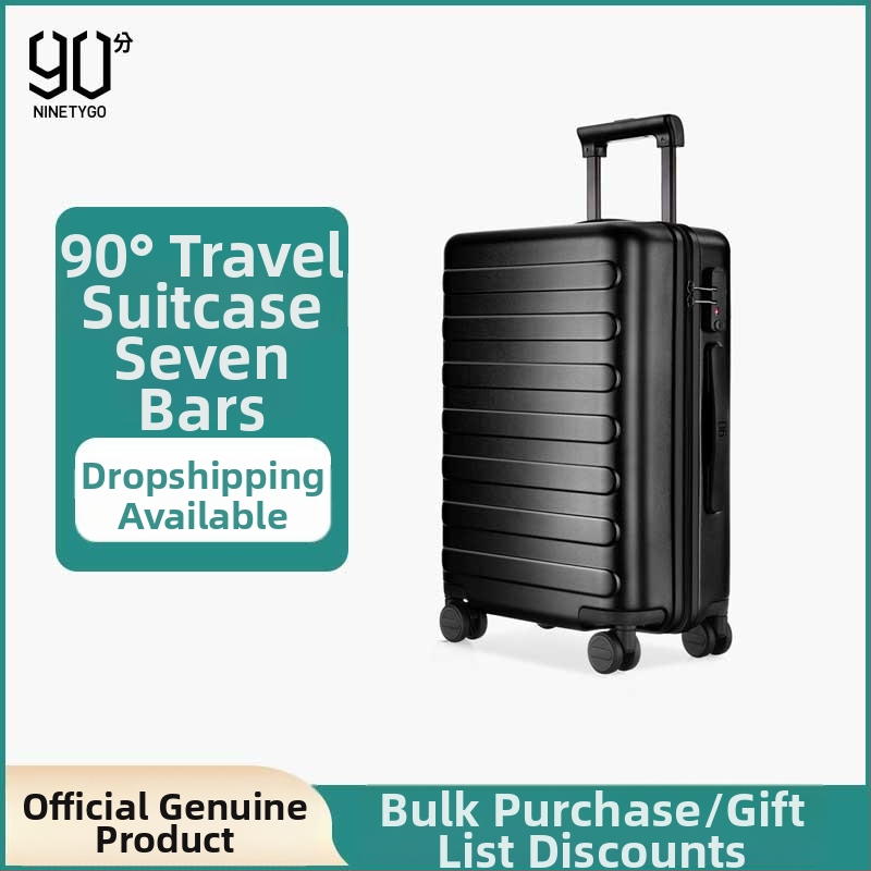 Valiză de voiaj, model Seven-Stripes, material PC, impermeabilă și anti-furt, încuietoare TSA cu combinație