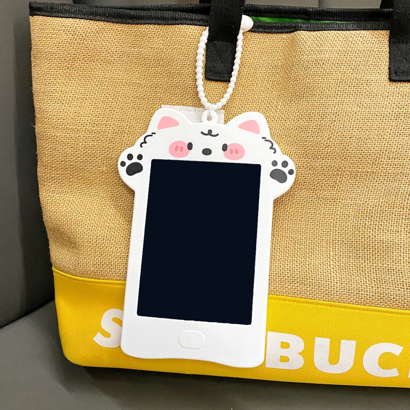Graceful Tablă LCD ștergătoare cu breloc, stil desen animat, din plastic