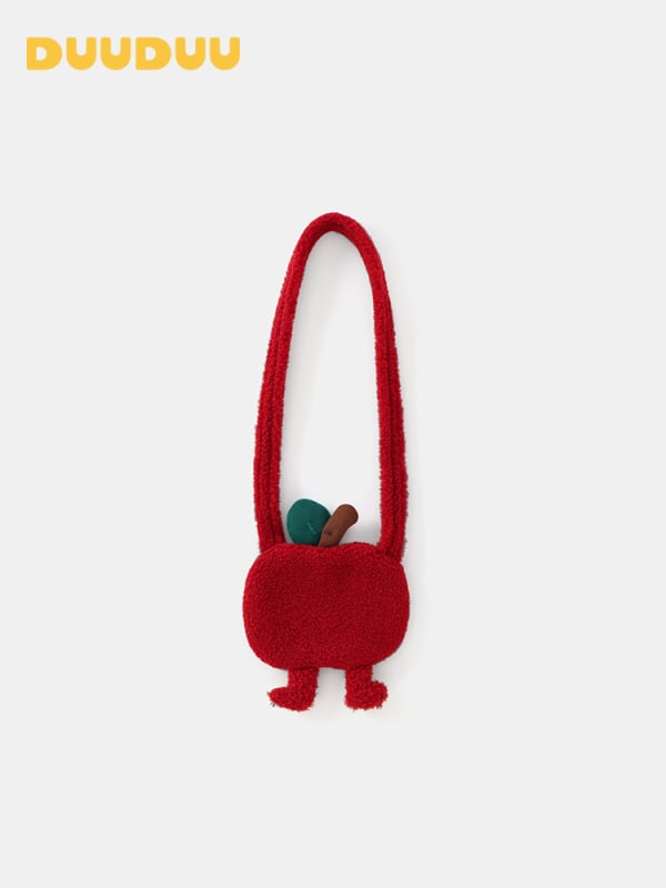 Duuduu dječja crossbody torba s motivom jabuke za vrtić | Zimsko izdanje 2025 | Materijal: 100% poliester; podstava: 95% poliester 5% spandex; Wzor: anime i crtani filmovi; Prozračna
