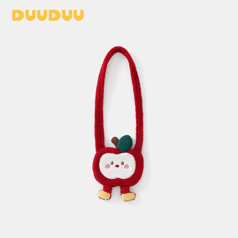 Duuduu dječja crossbody torba s motivom jabuke za vrtić | Zimsko izdanje 2025 | Materijal: 100% poliester; podstava: 95% poliester 5% spandex; Wzor: anime i crtani filmovi; Prozračna