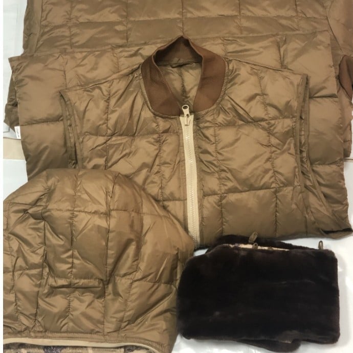 Външно палто с камуфлажен принт и пух за зима и есен — памучна смес, ветроустойчиво, топло, унисекс, за възрастни