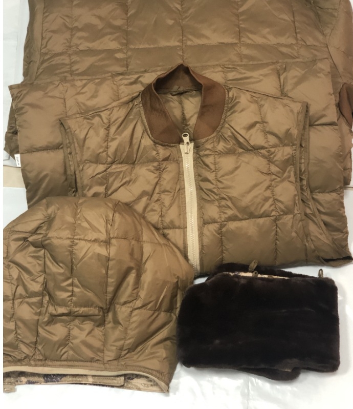 Външно палто с камуфлажен принт и пух за зима и есен — памучна смес, ветроустойчиво, топло, унисекс, за възрастни