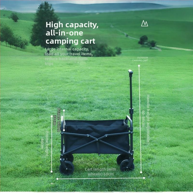 Сгъваема количка с четири колела, железен корпус, преносима складова количка, печат на лого и персонализация