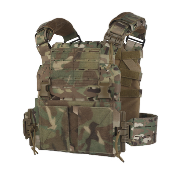 Wosport Arc тактическа камуфлажна жилетка V2, с система за бързо освобождаване, многофункционална външна защитна жилетка, истински найлон, унисекс за възрастни, за стрелкови спортове