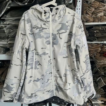 Комплект яке и панталони, камуфляжен модел, полар флис, водоустойчив, за възрастни мъже, лятна употреба.