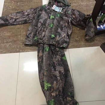 Камуфлажна ловна куртка с памучен пълнеж, чисто памучна тъкан, сваляща се, дишаща и водоустойчива