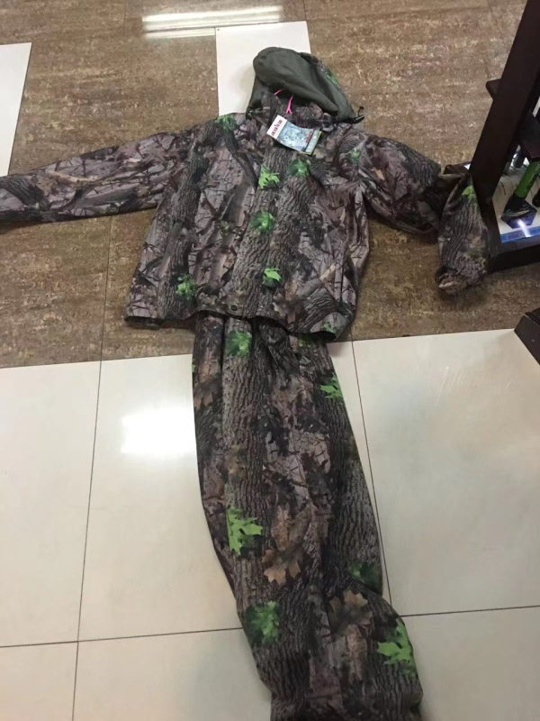 Камуфлажна ловна куртка с памучен пълнеж, чисто памучна тъкан, сваляща се, дишаща и водоустойчива