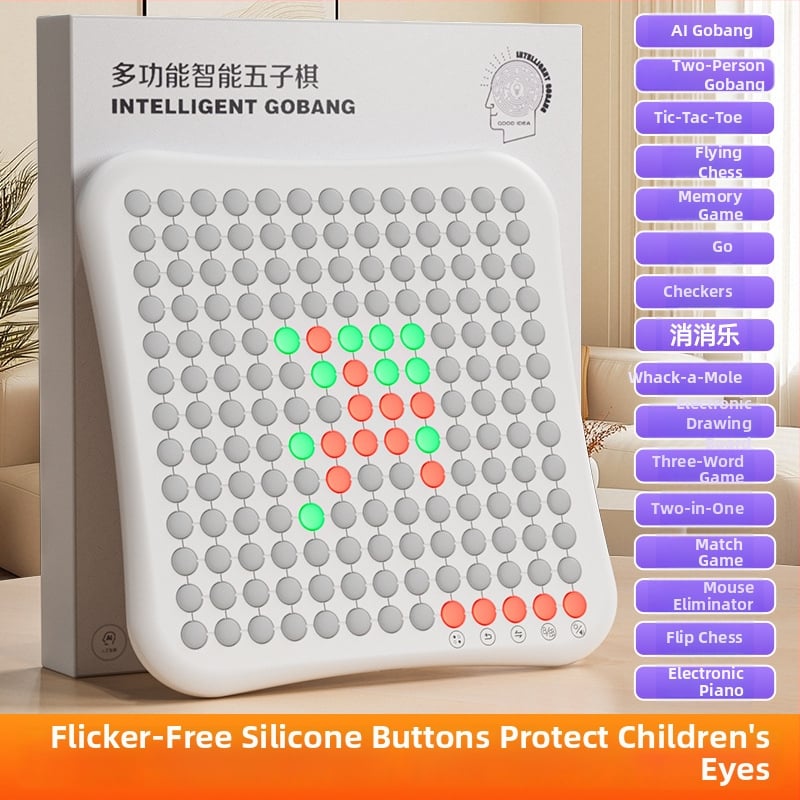 AI-omogućena višenamjenska ploča 10-u-1 Go/Gomoku/Dama — ABS materijal, edukativna igra za djecu