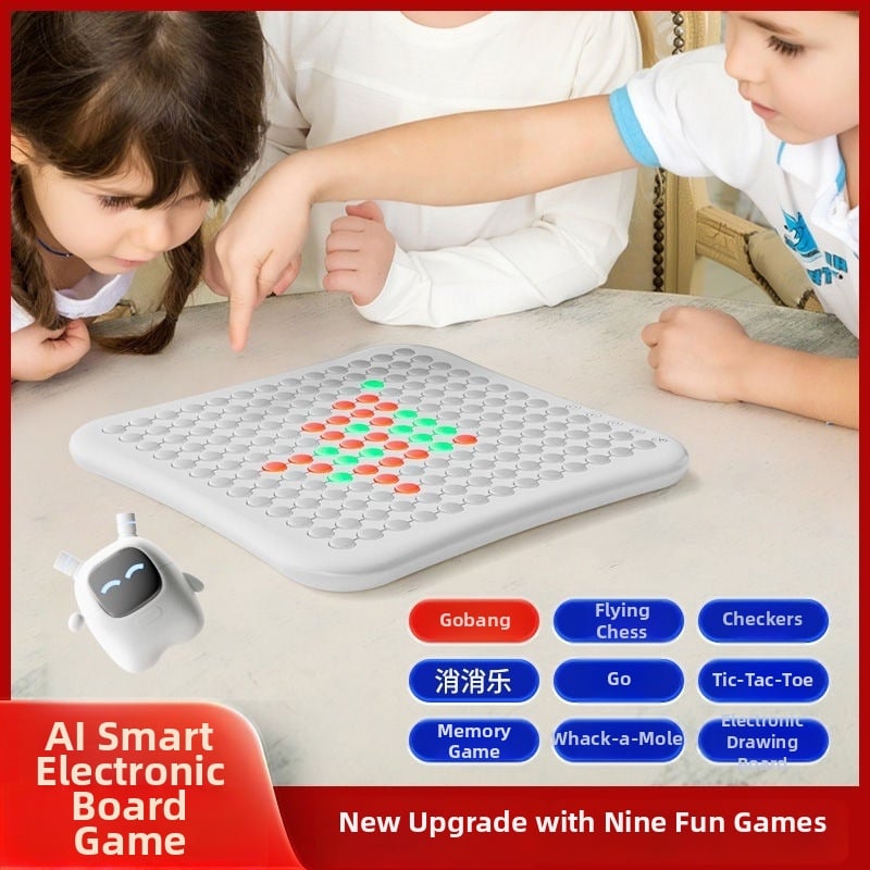 AI-omogućena višenamjenska ploča 10-u-1 Go/Gomoku/Dama — ABS materijal, edukativna igra za djecu