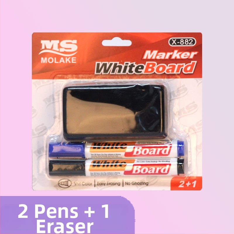 Модел 882: пластмасови маркери за бяла дъска, водно-базирани, изтриваеми, връх 0,55 мм, комплект от три броя