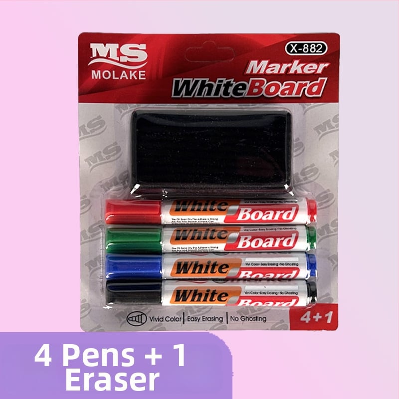 Модел 882: пластмасови маркери за бяла дъска, водно-базирани, изтриваеми, връх 0,55 мм, комплект от три броя