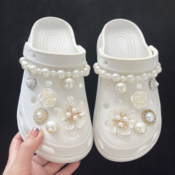 Crocs stil dodatna oprema za obuću, DIY lančana dekoracija i 3D kopča, model 024-10, pogodno za sandale i papuče