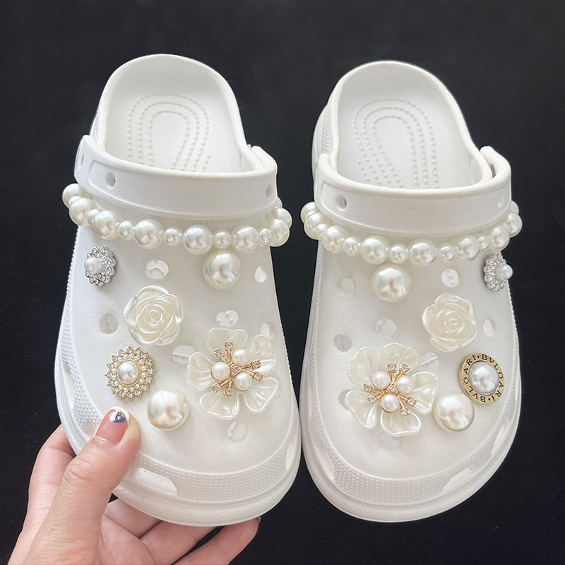 Crocs stil dodatna oprema za obuću, DIY lančana dekoracija i 3D kopča, model 024-10, pogodno za sandale i papuče