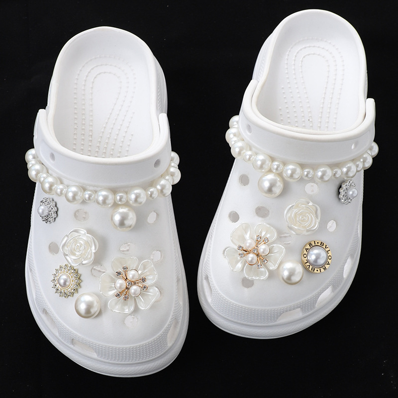 Crocs stil dodatna oprema za obuću, DIY lančana dekoracija i 3D kopča, model 024-10, pogodno za sandale i papuče