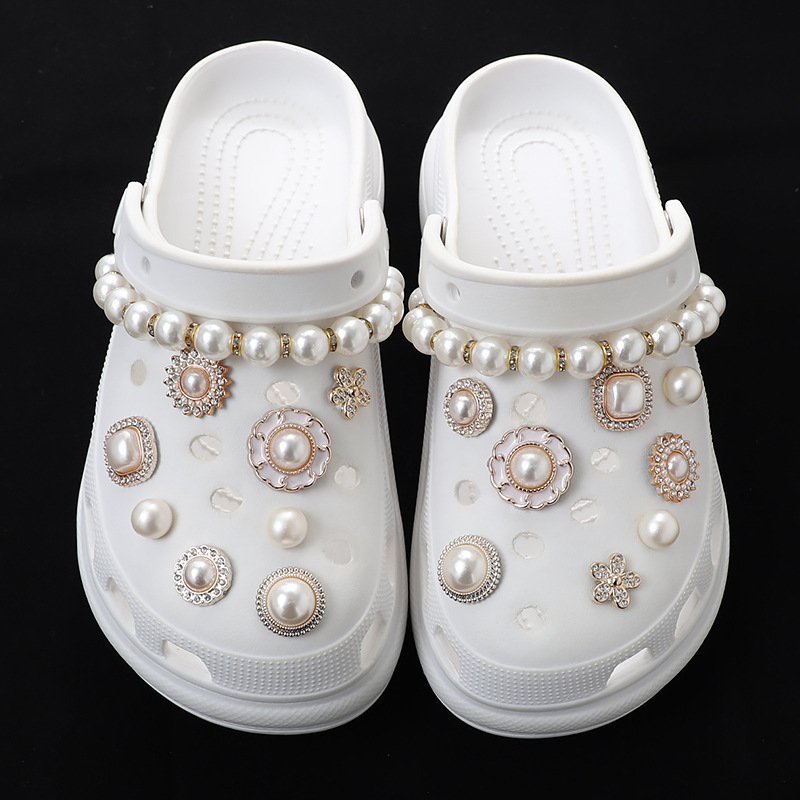 Crocs stil dodatna oprema za obuću, DIY lančana dekoracija i 3D kopča, model 024-10, pogodno za sandale i papuče