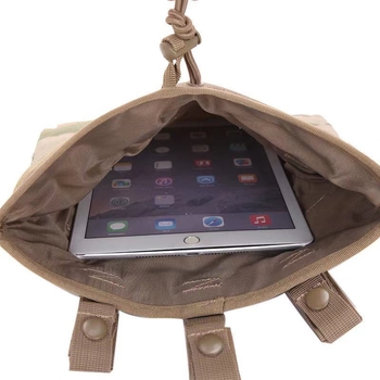 Поясна чанта за походи - многофункционална, с шнур за талия, полиестерна външна част, подплата от найлон, голям капацитет