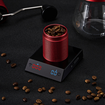 JH-C400 Mini Okos Kávé Mérleg — Elektronikus Mérés, 2000 g Kapacitás, Beépített Újratölthető Akkumulátor, Műanyag-Üveg Kivitel