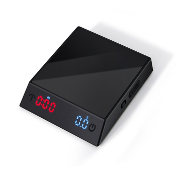 JH-C400 Mini Okos Kávé Mérleg — Elektronikus Mérés, 2000 g Kapacitás, Beépített Újratölthető Akkumulátor, Műanyag-Üveg Kivitel