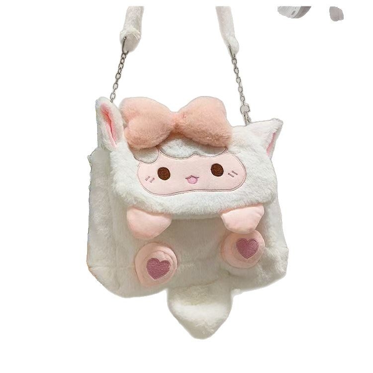 Plüss gyerek hátizsák állatmintás, könnyű és kompakt óvodába