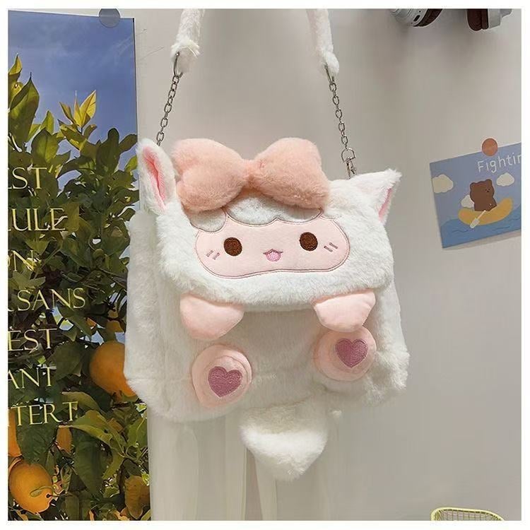 Plüss gyerek hátizsák állatmintás, könnyű és kompakt óvodába